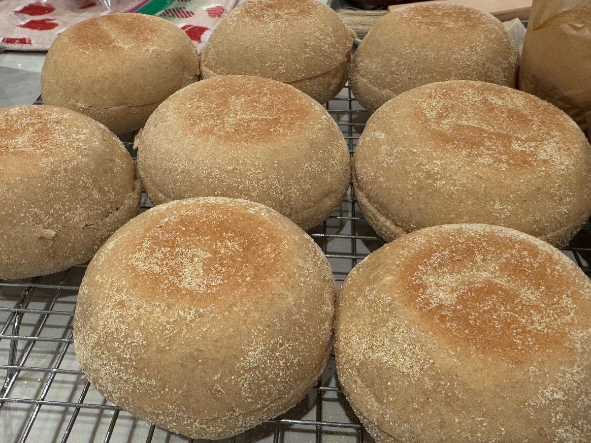 Whole Wheat English Muffins